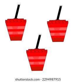 vector drink cup on white background