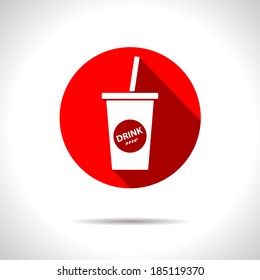 Vector drink icon. Eps10