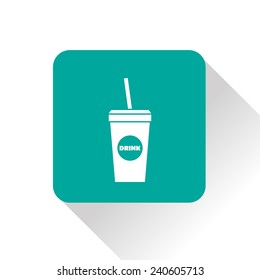 Vector drink icon. Food icon. Eps10