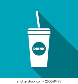 Vector drink icon. Food icon. Eps10