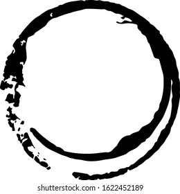 Vector of drink stain on white background