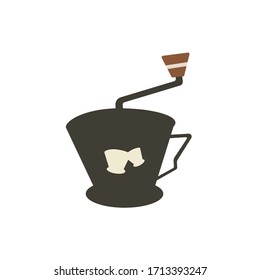 Vector of Dripper & grinder design for coffee shop icons , graphic design