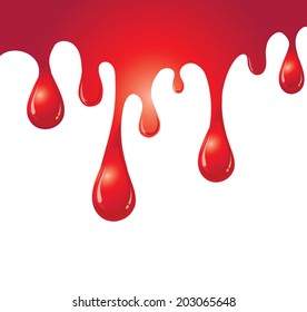 Vector of Dripping blood for background