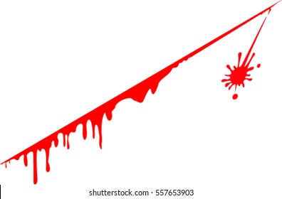 Vector dripping blood, Vector illustration 