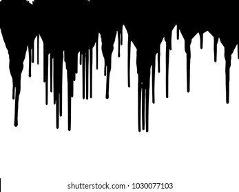 Vector dripping paint.Paint drips background.
