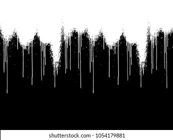 Vector dripping paint.Paint drips background.
