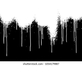 Vector dripping paint.Paint drips background.
