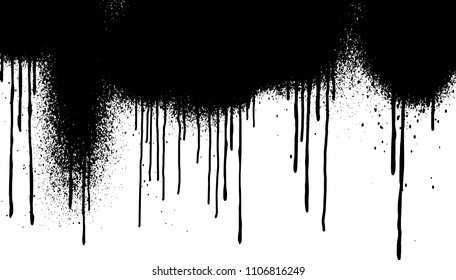 Vector dripping paint.Paint drips background.
