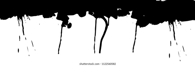 Vector dripping paint.Paint drips background.
