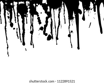 Vector dripping paint.Paint drips background.
