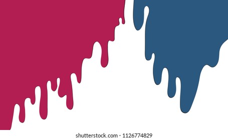 Vector dripping paint.Paint drips background.