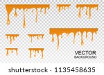 Vector dripping paint.Paint drips background.Paint dripping. abstract blob.Background.Set.