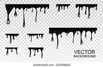 Vector dripping paint.Paint drips background.Paint dripping. abstract blob.Background.Set.