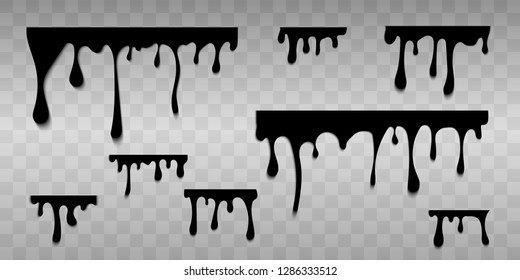 Vector dripping paint.Paint drips background.Paint dripping. abstract blob.Background.Set.