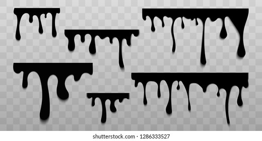 Vector dripping paint.Paint drips background.Paint dripping. abstract blob.Background.Set.
