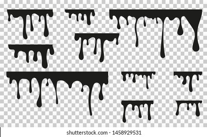 Vector dripping paint.Paint drips background.Paint dripping. abstract blob.Background.Set.