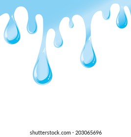 Vector Of Dripping Water For Background