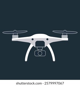 Vector dron illustration design simple flat.