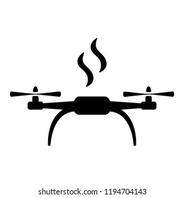 Vector drone icon. Modern, simple flat vector illustration for web site or mobile app. Isolated on white.