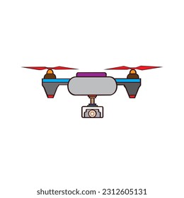 Vector drone icon symbol design drone icon or logo isolated sign symbol vector illustration - high quality  style vector icons 