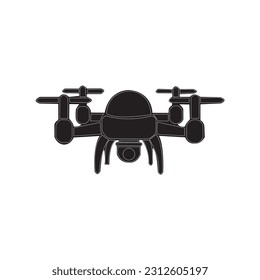 Símbolo del icono del vector drone diseño icono drone o logotipo símbolo de signo aislado ilustración vector - iconos vectoriales de estilo de alta calidad 
