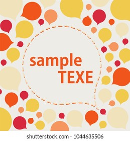 vector drop background Template frame design for greeting card EPS10.