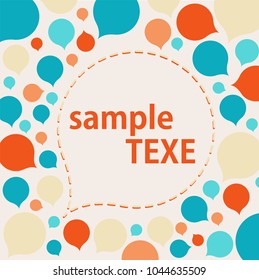 vector drop background Template frame design for greeting card EPS10.