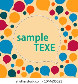 vector drop background Template frame design for greeting card EPS10.