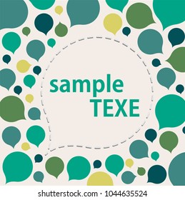 vector drop background Template frame design for greeting card EPS10.