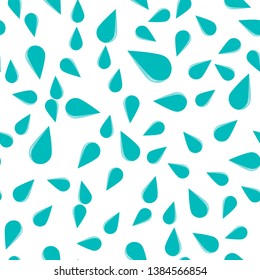 Vector drop icon. Flat image drop vector seamless pattern on a white background. Layers grouped for easy editing illustration. For your design.