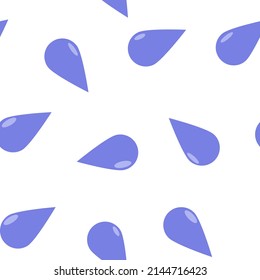 Vector drop icon. Flat image drop  seamless pattern on a white background.