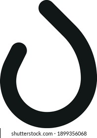Vector drop icon in graphic style, minimalist enp 10 icon