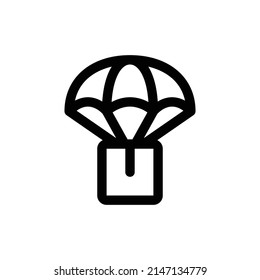 Vector Drop Shipping Icon Outline Black