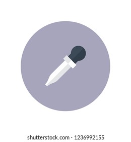 vector dropper icon, eyedropper illustration - medical instrument, science symbol vector illustration