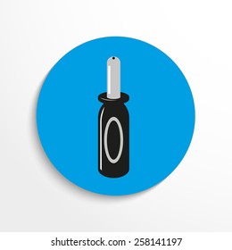 Vector dropper web icon illustration.