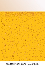 VECTOR. Drops on the beer glass as a background