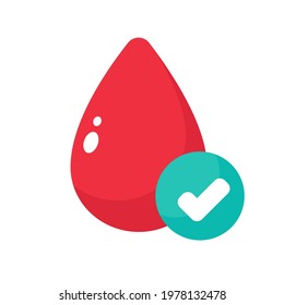 Vector drops of red blood. Blood donation Helping ideas with a blood test.