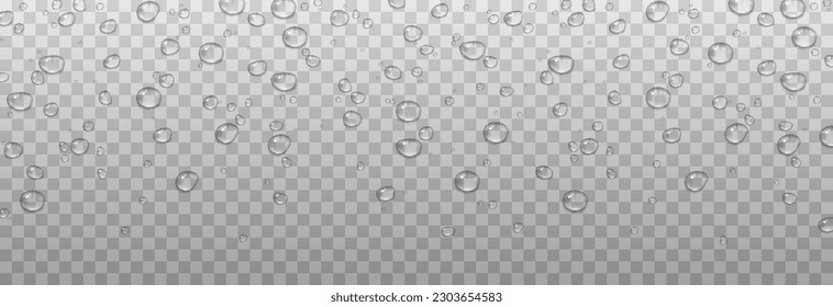 Vector drops of water. Drops png. Drops on the surface, on the glass png. Drops after rain. Condensation on the surface, on the glass.