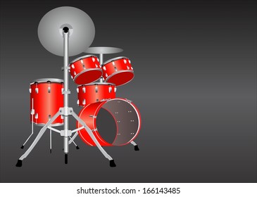 Vector drum illustration