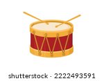 vector drum music isolated on a white background.