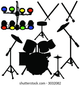 Vector drum set 2