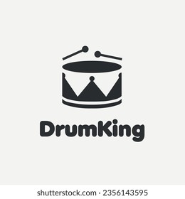 Vector drum text logo design