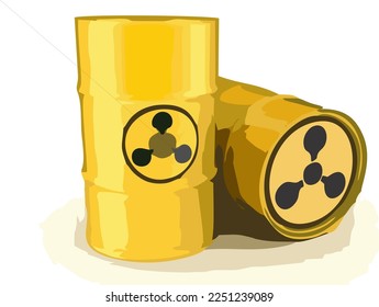 vector drum used for factory waste disposal