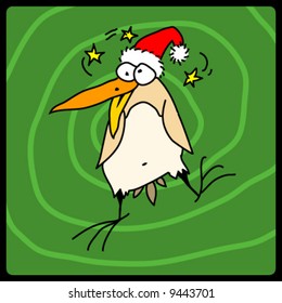 vector drunk chicken