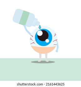 vector dry eye illustration eyes vision eyeball human medical view anatomy ophthalmology oculist eyesight icon care visit blue optician doctor medicine lens optic graphic design sight hospital cute   