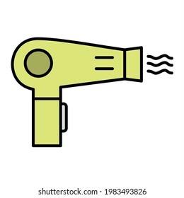 Vector Dryer Outline Icon Design
