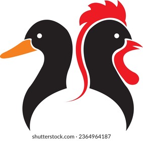 Vector Duck and Chicken Logo, Food and Drink Design Ideas