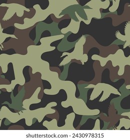 vector camuflaje de cazador de patos, camuflaje de caza de patos, camuflaje de caza