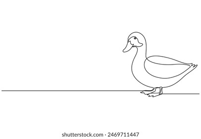  Vector duck little hand drawn sketch vector illustration
