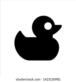Vector duck toy icon. black toys symbol with trendy flat style icon for web site design, logo, app, UI isolated on white background